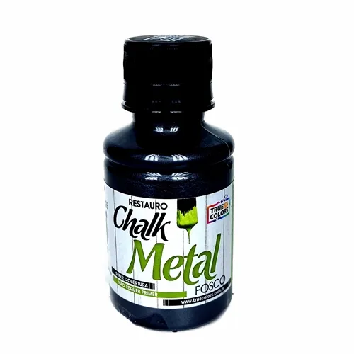 Tinta Restauro Chalk Metal 100ml - Preto Onix