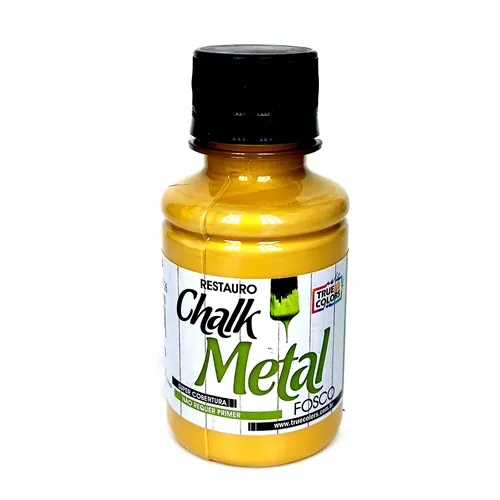 Tinta Restauro Chalk Metal 100ml - Ouro Rico