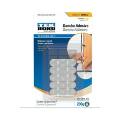 GANCHO CRISTAL DE PLASTICO TRANSPARENTE P