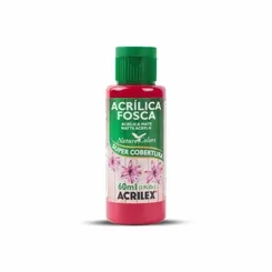 Tinta Acrilica Fosca - 60ml - Vermelho Escarlate - 508 - Acrilex
