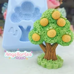 Molde Silicone - Biscuit - Arvore - Angellartes