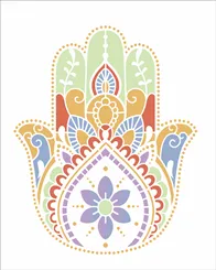 Stencil - 20x25cm - Religiao Mao de Fatima