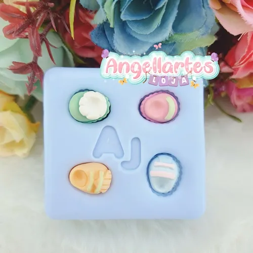 Molde Silicone - Biscuit - Molde Sapatinhos 3 - Angellartes