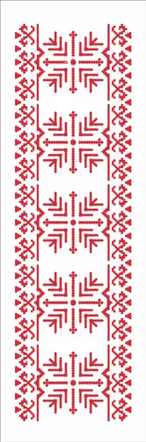 Stencil - 10x30cm - Ponto Cruz Natalino II