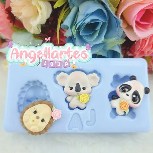 Molde Silicone - Biscuit - Molde Bichinhos 10 - Angellartes