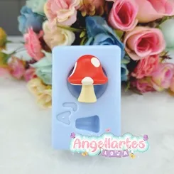 Molde Silicone - Biscuit - Molde Cogumelo - Angellartes