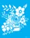 Stencil - 20x25cm - Camera com Flores