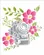 Stencil - 20x25cm - Camera com Flores