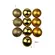 BOLA NATAL- OURO - 8CM C/10 - LR5010-60-8-BF