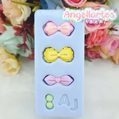 Molde Silicone - Biscuit - Molde Lacos 5 - Angellartes