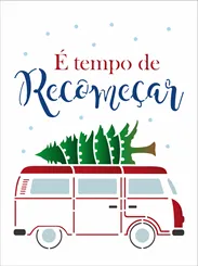 Stencil - 15x20cm Kombi Natalina