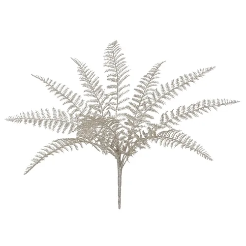 Samambaia Natal C/Glitter - Champanhe - 49cm