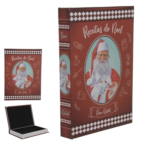 Caixa Livro Decorativo MDF - Colorido - 31,5cmx23x4cm