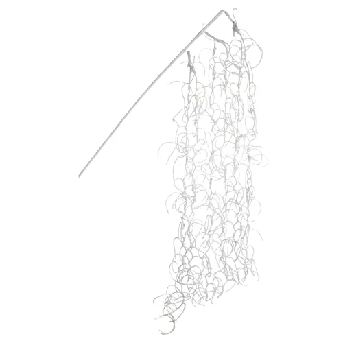 Grass C/Glitter - Branco - 1m