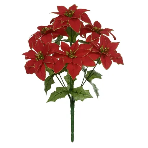 Bico de Papagaio Aveludado C/ Glitter - Vermelho