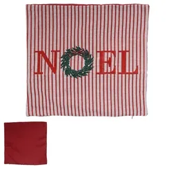 Capa de Almofada Natal - Vermelho Branco - 45x45cm