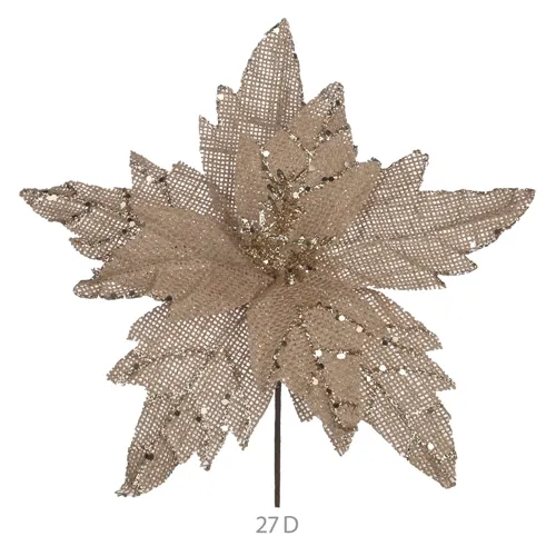 Bico de Papagaio C/Glitter - Bege - 15cm