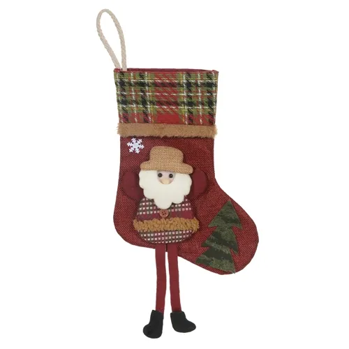 Bota Natal Papai Noel - Vermelho - 28x17cm