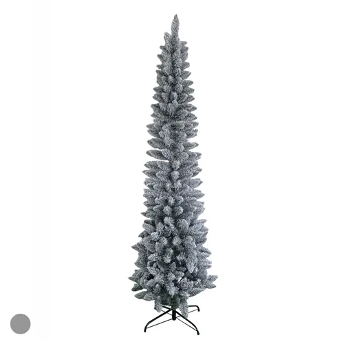 A.ARVORE NATAL SLIM NEVADA 420 TIPS C/BASE METAL (VERDE) 2,1m - 44102001 - FA