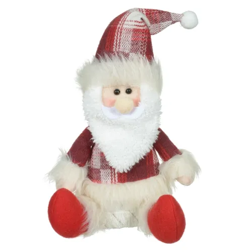 Boneco Papai Noel Sentado - Vermelho - 32cm