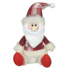 Boneco Papai Noel Sentado - Vermelho - 32cm