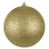 Bola Natal C/Glitter - Dourado - 12cm