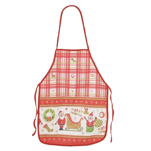Avental Natal Papai Noel - Vermelho - 55x70cm
