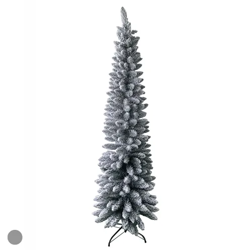 Arvore Natal Slim Nevada 320 Tips C/Base Metal - Verde - 1,8m