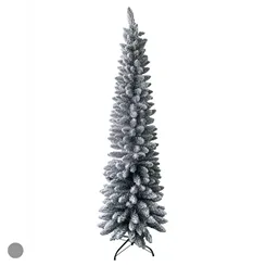 Arvore Natal Slim Nevada 320 Tips C/Base Metal - Verde - 1,8m