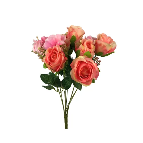 Buque de Rosa Artifiial - Creme - 44cmx32cm