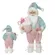 Papai Noel em Pe Candy Colors - Rosa e Azul - 45cm