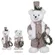 Urso Natal em Pe Macho - Rose - 46cm