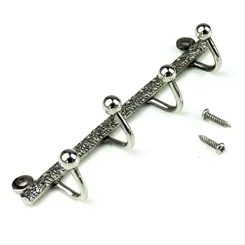 Cabide Gravado 4 ganchos A61/19 - Niquelado - Unidade