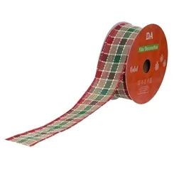 Fita Aramada Tecido C/Costura - Colorido - 3,8cmx9,14m