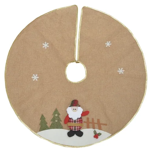 Saia Arvore Natal Papai Noel - Bege - 79cm