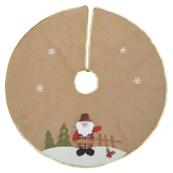 Saia Arvore Natal Papai Noel - Bege - 79cm