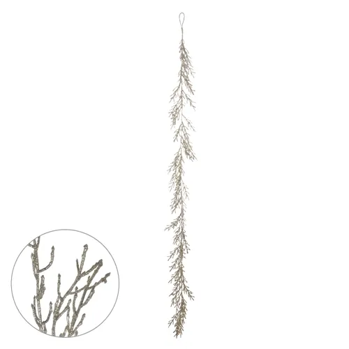 Festao Grass C/Glitter - Champanhe - 1,7m