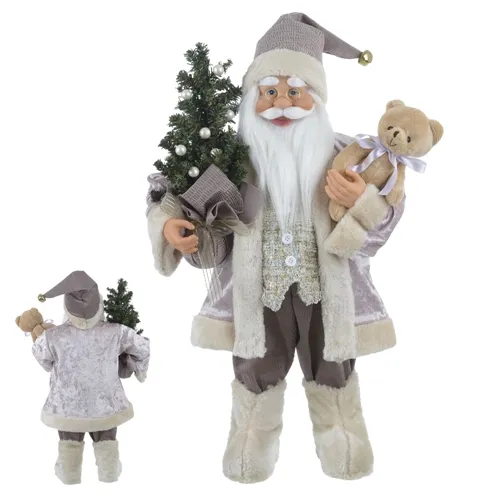 Papai Noel em Pe - Rose e Bege - 60cm
