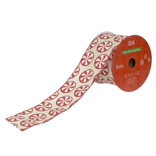 Fita Aramada Linho C/Costura - Colorido - 6,3cmx9,14m