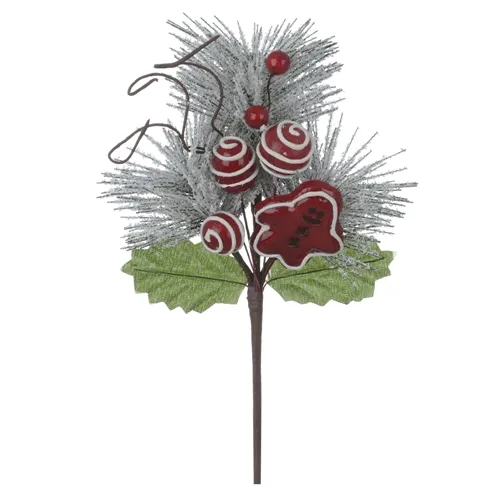 Pick Nevado C/Bolinha - Vermelho - 24cm