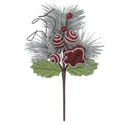 Pick Nevado C/Bolinha - Vermelho - 24cm