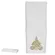 Toalha Lavabo Bordado Arvore Natal - Branco - 30x50cm