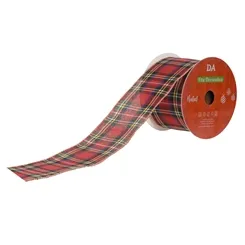 Fita Aramada Tecido Xadrez C/Costura - Colorido - 6,3cmx9,14m