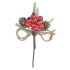 Pick Berry C/Pinha - Vermelho - 20cm