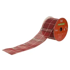 Fita Aramada Xadrez C/Costura - Colorido - 6,3cmx9,14m