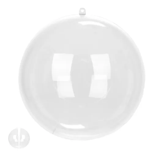 Bola Decorada Natal Porta Retrato PLT. - Transparente - 16cm