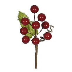 Pick Berry Natal - Vermelho - 15cm