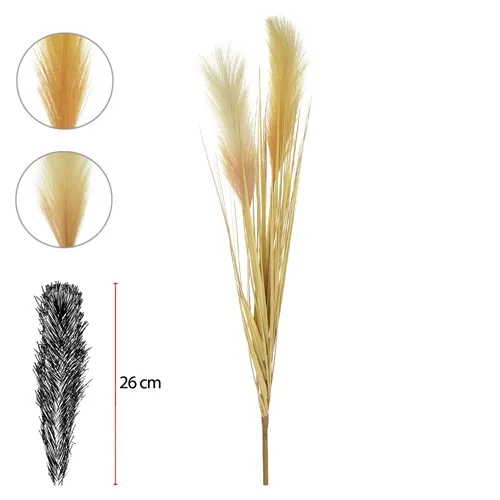 C.CAPIM C/PRINT C/PLUMA X2 (PALHA) 85cm - 42605014 - FA