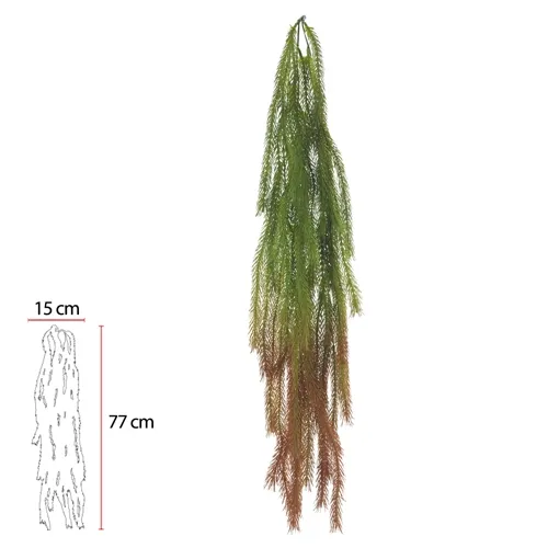 F.RABO DE RAPOSA PENDURAR C/PRINT X39 (VERDE OUTONO) 86cm - 42751003 - FA