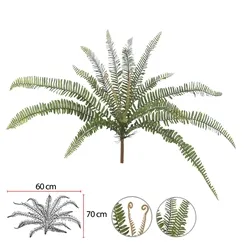 F.SAMAMBAIA C/PRINT PLASTICO X16 (VERDE) 65cm  - 41705001 - FA